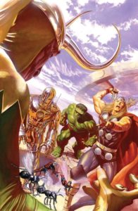 La versión de The Avengers #1 por Alex Ross.