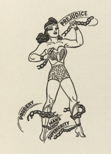 Wonder Woman de Harry G. Peter. Aparecida en un artículo de Marston.