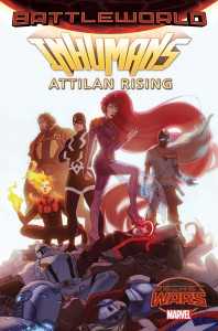 Portada de Inhumans: Attilan Rising #1. Por W. Scott Forbes.