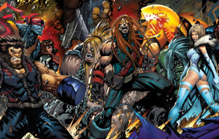 Portadas de Age of Apocalypse Vol. 2 #1-#5 unidas. Por Sandoval y Gatefold.