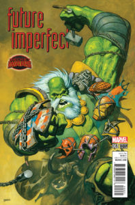 Portada alternativa de Secret Wars: Futuro Imperfecto #2. Por Garres.