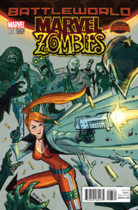 Portada alternativa de Marvel Zombies Vol.2 #3. Por Rubio.