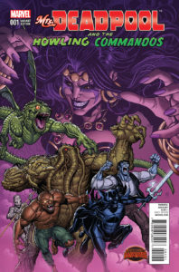 Portada alternativa de Mrs.Deadpool and the howling commandos #1. Por Bradshaw.