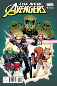 Portada alternativa de The New Avengers Vol 4 #3. Por Burnham.
